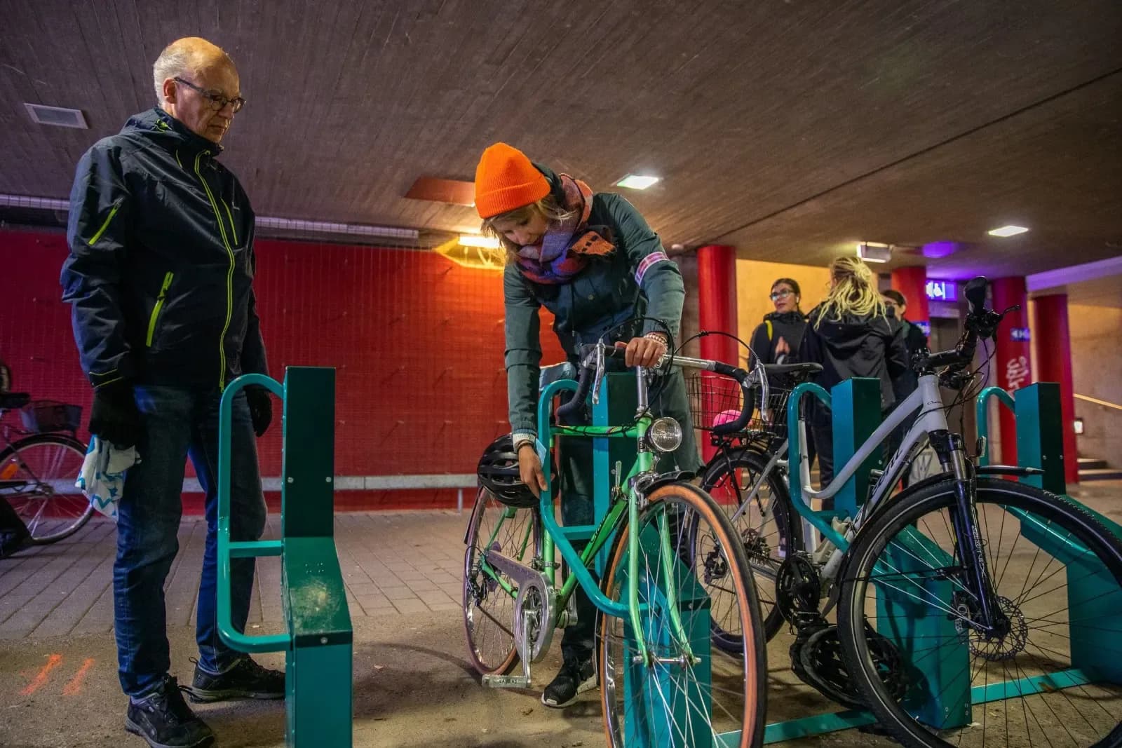 Smart bike parking with the bus card in Lahti, Finland