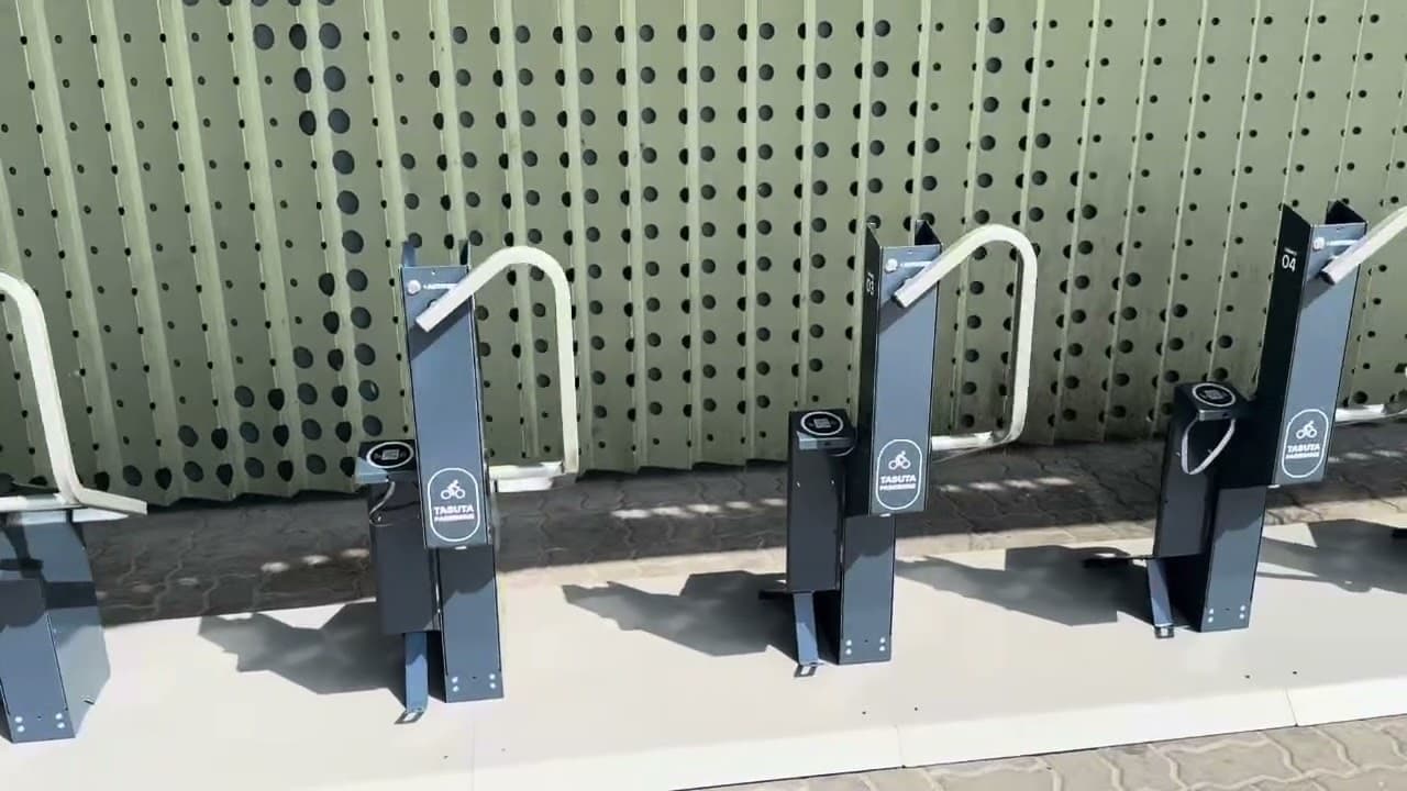 Battery Powered Bike Parking Station view 2