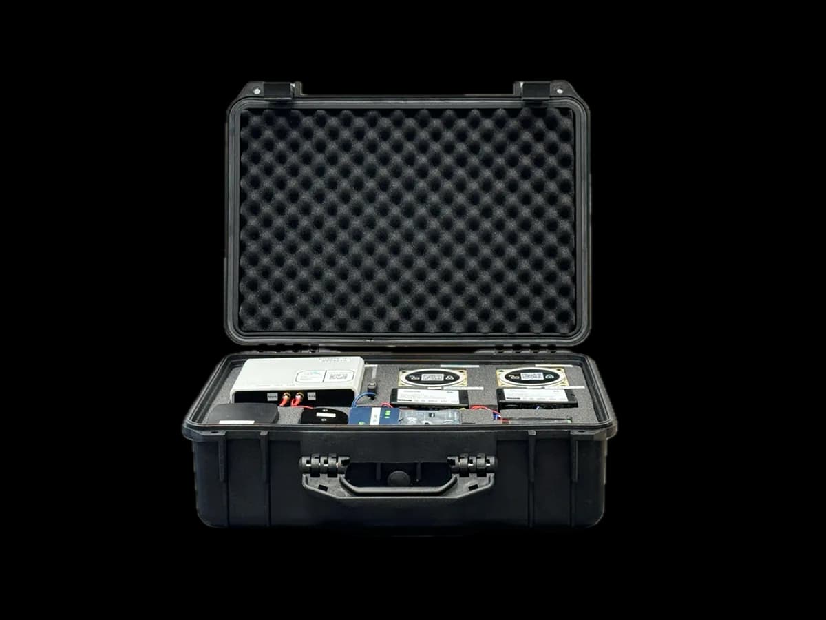 Bikeep Locker Integration Kit case — IoT controller, Smart Units, RFID/NFC readers, electronic lock and global SIM, pre-wired