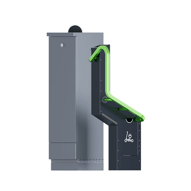 Battery Powered Bike Parking Station