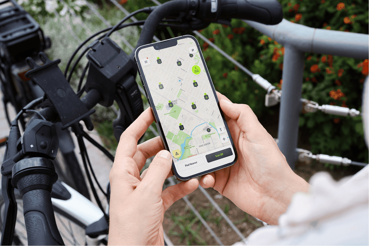 Connected to the Bikeep App