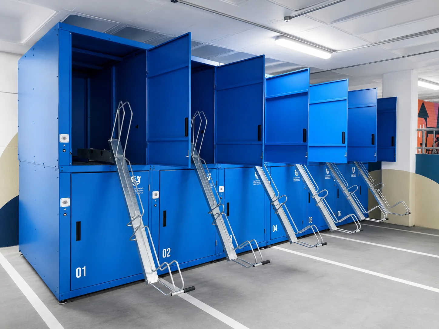 Twice the lockers. None of the extra ground.