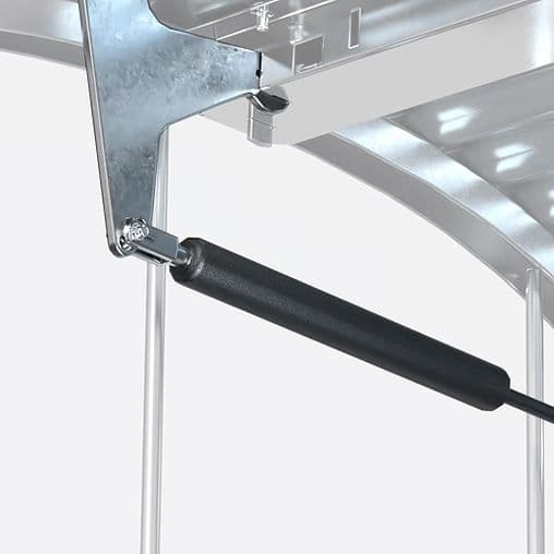 Smooth-Opening Gas-Spring Doors