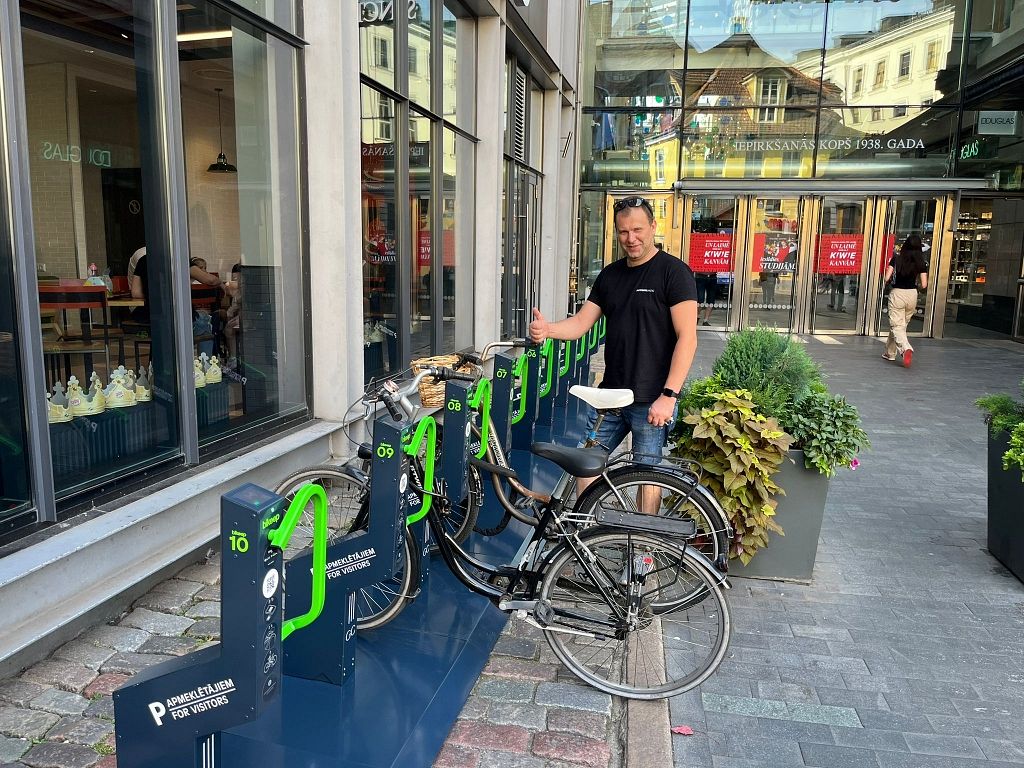 The first smart bike parking station has been installed in Latvia