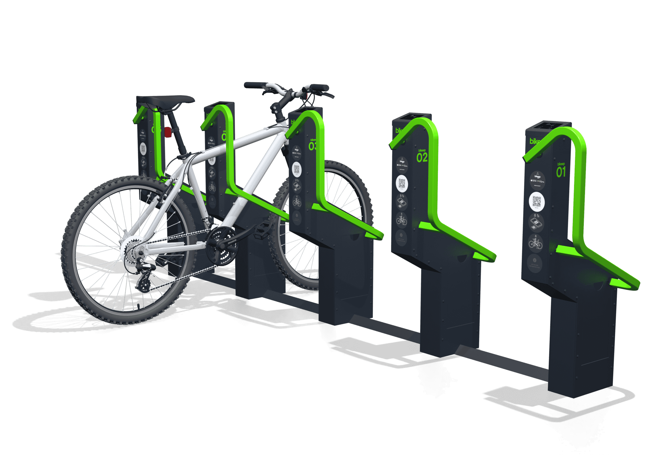 park a bike smart racks