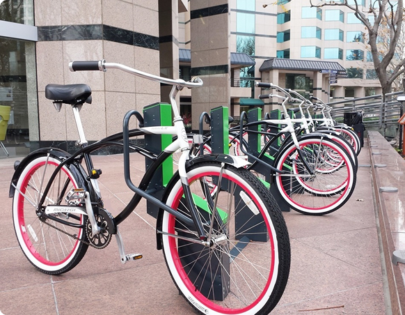 a-a bike rental station for businesses by bikeep