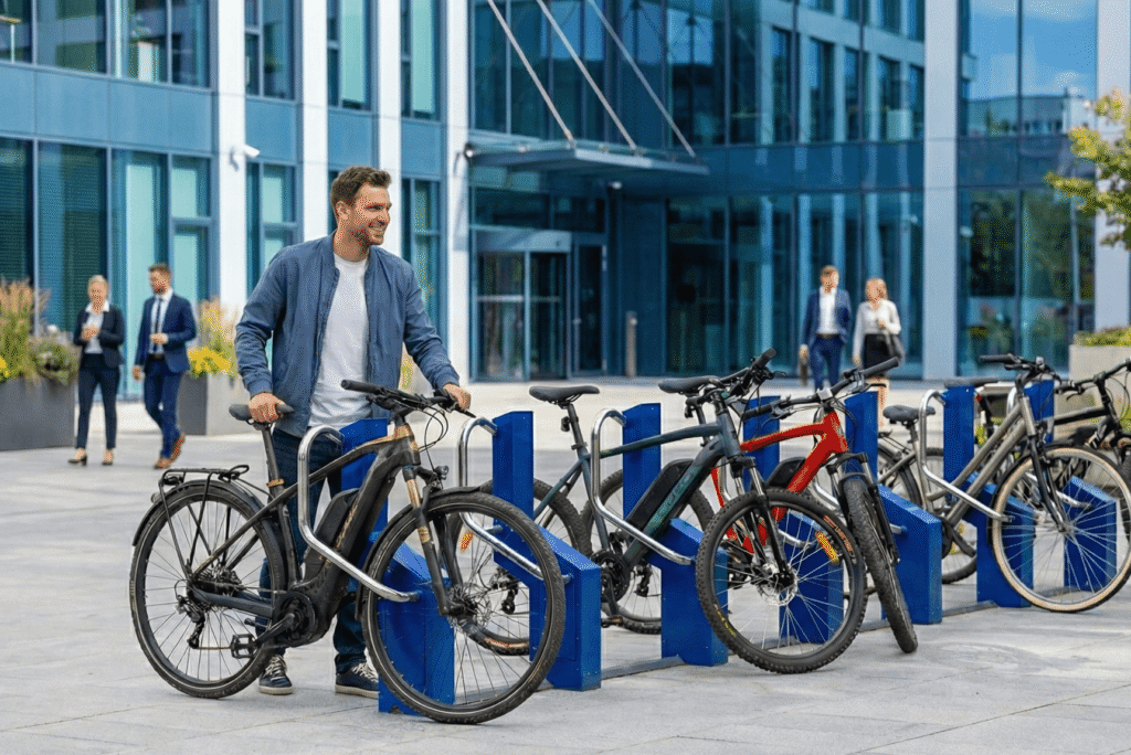 bikeep station as rental station for intrenal trust based rental