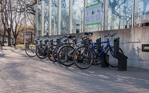 self locking bike rack