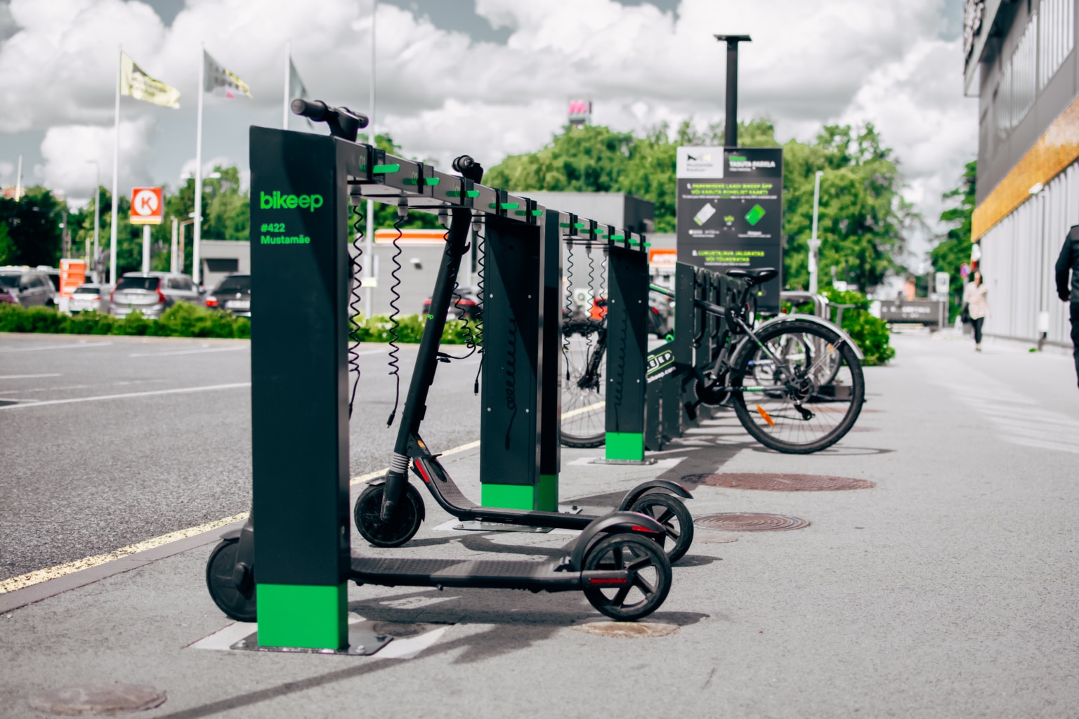 commercial bike parking rack