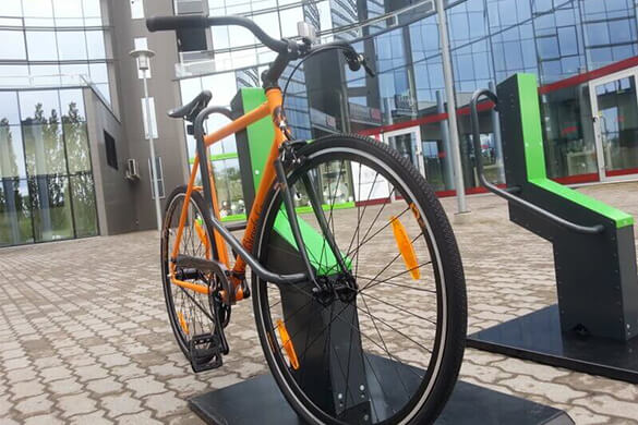 Office buildings - smart bike rack