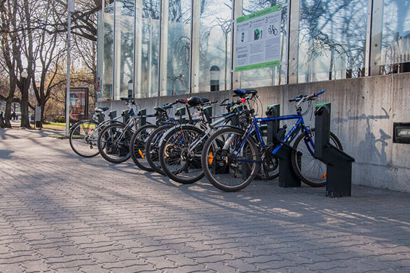 Railway stations - smart bike rack