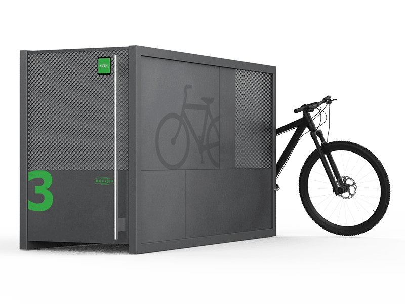 Smart Bike Lockers for outdoor, commercial and public use | Bikeep