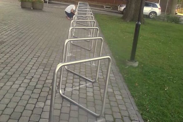 Spiral Outdoor Bike Rack