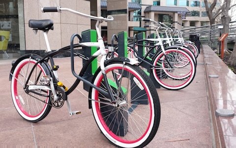 Smart commercial bike racks at US Legacy Partners